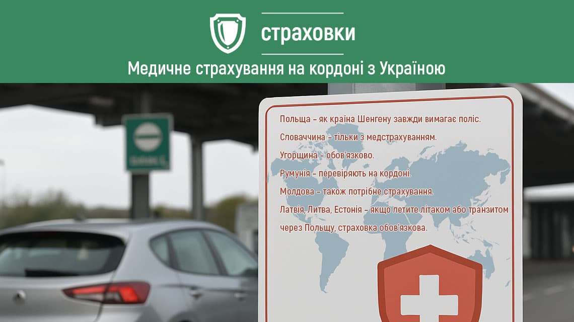 Медичне страхування на кордоні з Україною