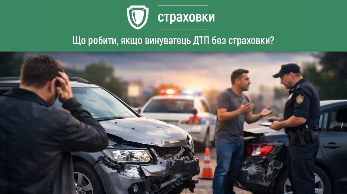 Що робити, якщо винуватець ДТП без страховки